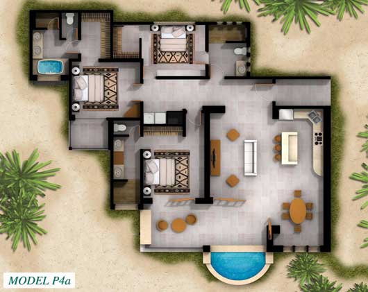 Cabo Viejo Condo Floorplan